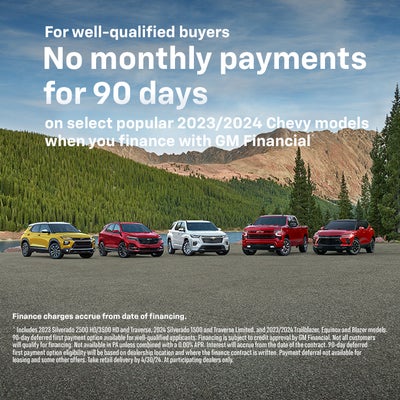 No Monthly Payments for 90 Days.